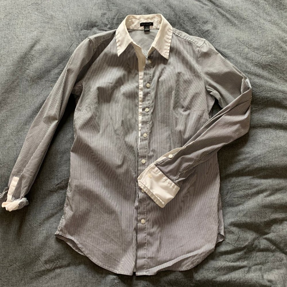 Ann Taylor Pin Stripe Shirt